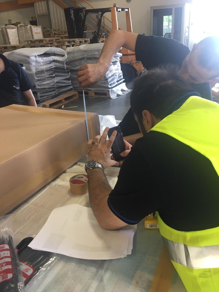 Export carton measurement during pre-shipment inspection in Turkey